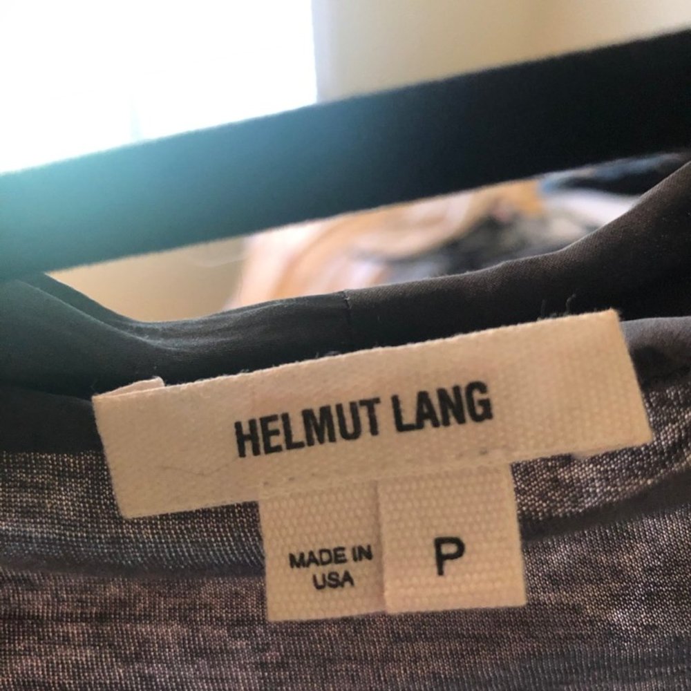 Helmut Lang Grey Cowl Top - Picture 3 of 7